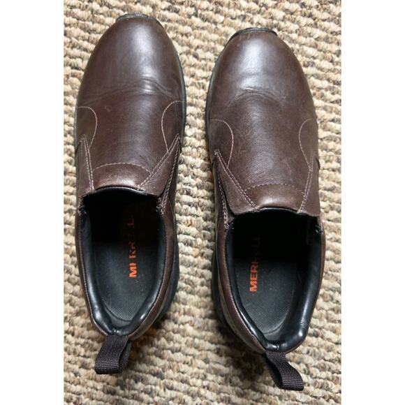 Merrell Jungle Moc Leather Slip On Shoes Mens 7 Espresso Comfort Casual J84987 main image 8